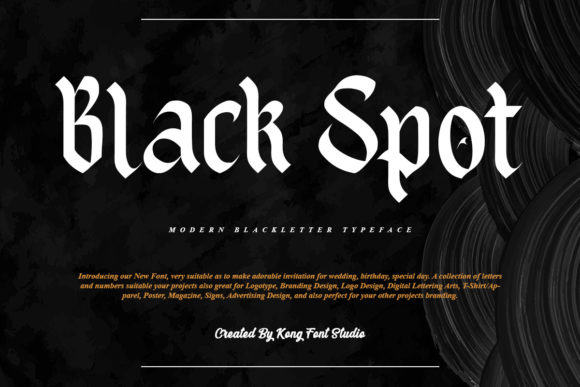 Black Spot: A Modern Blackletter Font for Bold Design