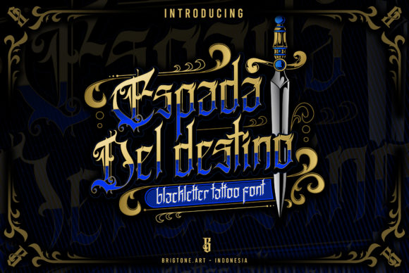 Espada Del Destino: A Blackletter Font with Modern Authority