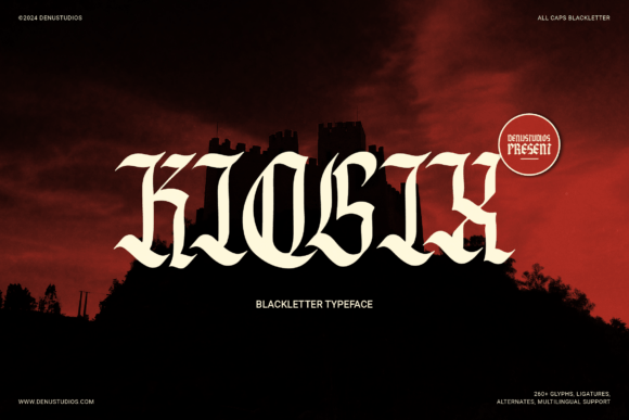Kiosix: A Blackletter Typeface with Modern Edge