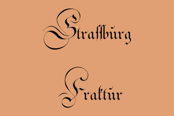 Strassburg Fraktur: A Blackletter Font for Timeless Elegance