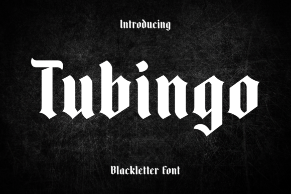 Tubingo: A Modern Take on the Blackletter Tradition